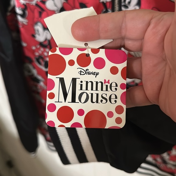 New! Disney Minnie Mouse Zip Up Lightweight Jacket sz XL (16) - Picture 9 of 12